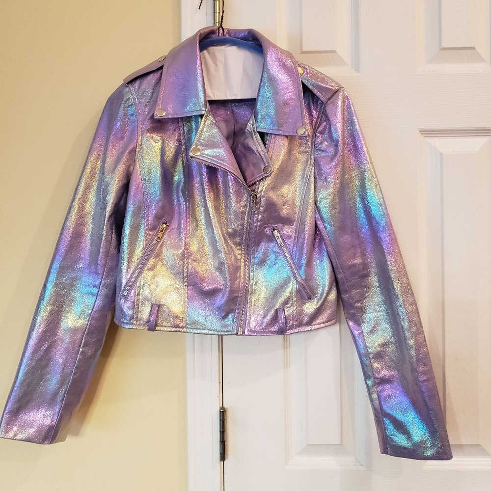 Forever 21 Iridescent Moto Jacket